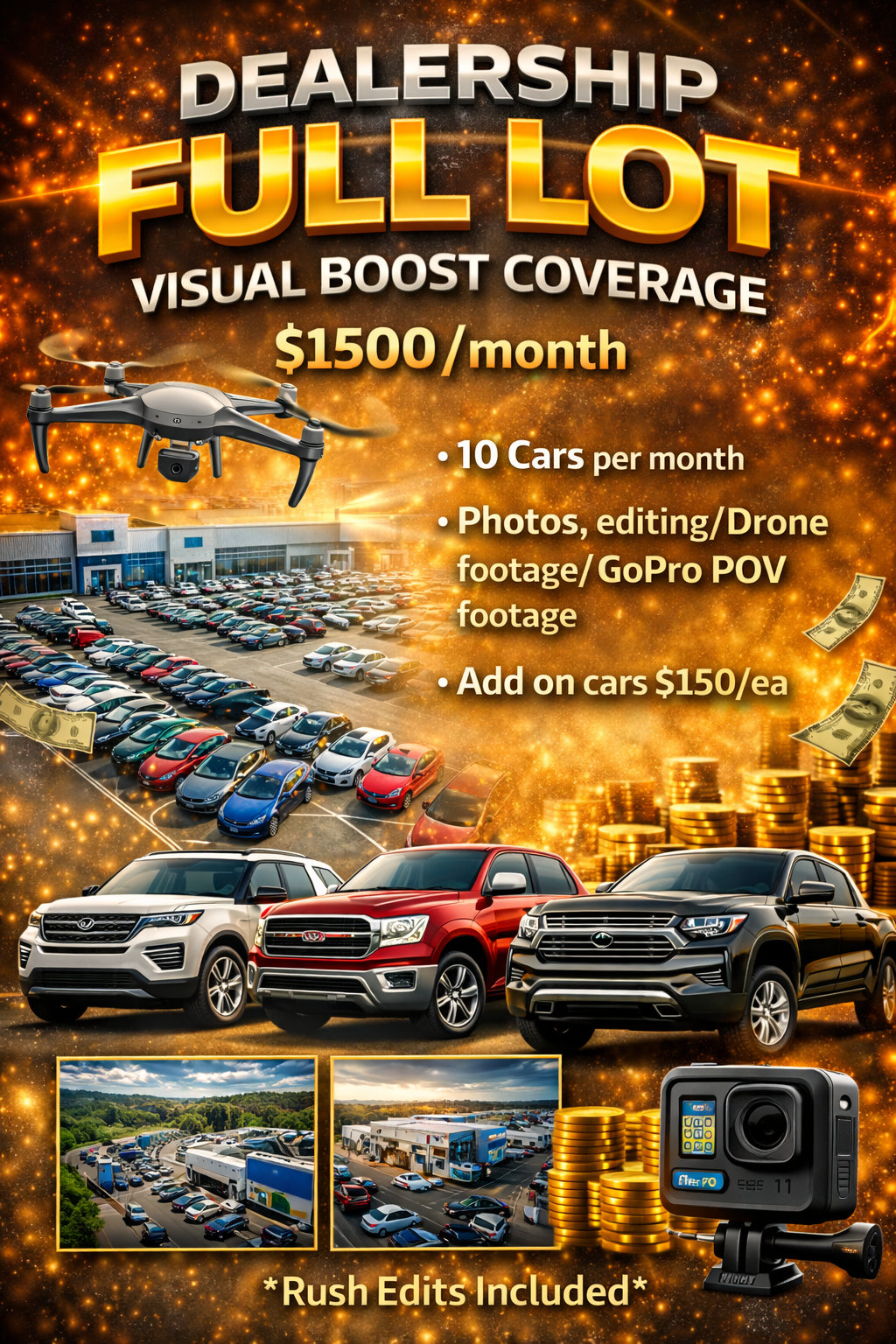 Dealership Full Lot Visual Boost Coverage ($1500/month)